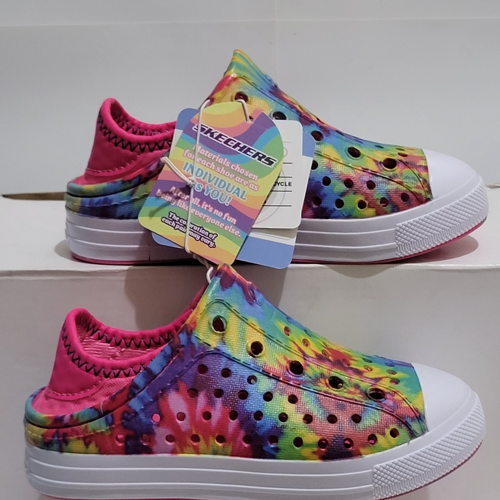 Skechers Foamies Guzman Steps Aqua Surge Tie-Dye Water Shoes‎ Kids